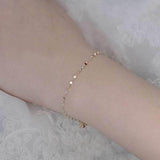 ブレスレット レディース 極細 チェーンブレスレット 上品 ゴールド 重ね付け 大人可愛い シルバー925 k14コーティング 女性 人気 誕生日プレゼント