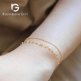 ブレスレット レディース 極細 チェーンブレスレット 上品 ゴールド 重ね付け 大人可愛い シルバー925 k14コーティング 女性 人気 誕生日プレゼント