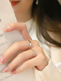 指輪 レディース メンズ ペア風 リボン CZダイヤ 一粒 シンプル フリーサイズ 結婚指輪 婚約 女性 人気 誕生日プレゼント ホワイトデーお返し ギフト
