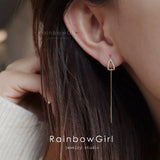 アメリカンピアス レディース チェーン ドロップ しずく シンプル 金属アレルギー対応 女性 人気 誕生日プレゼント ギフト 母の日