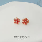 ピアス レディース 桜モチーフピアス お花 回転 ピンクフラワー 可愛い 春アクセサリー シルバー925 女性 人気 誕生日プレゼント ギフト 母の日