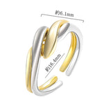 指輪 レディース 2連リング 2点セット ウェーブ 2way おしゃれ 上品 カジュアル シンプル ミックス バイカラー 重ね付け 女性 誕生日プレゼント