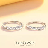 指輪 レディース メンズ ペア風 シルバー925 シンプル カットデザイン フリーサイズ 結婚指輪 婚約 女性 人気 誕生日プレゼント 母の日 ギフト