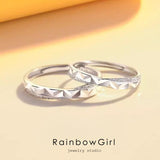 指輪 レディース メンズ ペア風 シルバー925 シンプル カットデザイン フリーサイズ 結婚指輪 婚約 女性 人気 誕生日プレゼント 母の日 ギフト