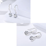フックピアス レディース 超大粒 計5.0ct ゆれるピアス プラチナ仕上げ シルバー925 誕生日プレゼント 人気 ジュエリー 人気 彼女 妻 女性 記念日