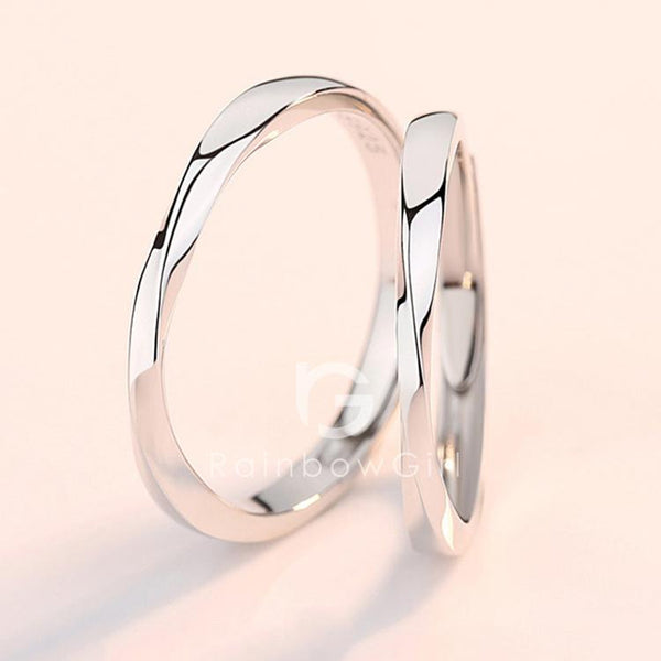 指輪 レディース メンズ シンプル ねじり ライン ウエーブ 個性的 フリーサイズ ジュエリー 人気 結婚指輪 格安 記念日 誕生日 ギフト 誕生日プレゼント