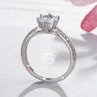 誕生日プレゼント 指輪 レディース ダイヤモンドcz 一粒 大粒 0.8カラット 重ね付け リング プラチナ 人気 女性 妻 嫁 彼女 母 結婚記念日
