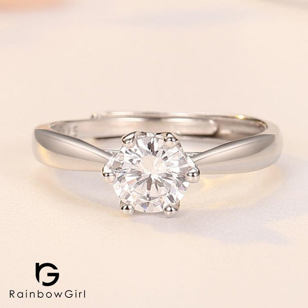 指輪 レディース 一粒ダイヤ 0.8カラット 婚約指輪 ダイヤモンドcz 重ね付け フリーサイズ 女性 妻 嫁 彼女 人気 結婚記念日 誕生日プレゼント