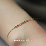 ブレスレット レディース バー ジルコニア シルバー925 プラチナ ゴールド仕上げ 女性 大人可愛い 人気 誕生日プレゼント 母の日 ギフト