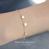 ブレスレット レディース コインモチーフ 上品 重ね付け 大人可愛い シルバー925 ゴールドコーティング 女性 人気 誕生日プレゼント ホワイトデー ギフト
