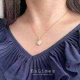ネックレス レディース 一粒 大粒 可愛い リボン ステンレス アレルギー対応 贅沢 k18 18金 18KGP 女性 娘 彼女 妻 人気 誕生日プレゼント お祝い ポイント利用