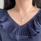 ネックレス レディース ステンレス 一粒ネックレス シンプル 重ね付け 可愛い 贅沢 18金 18KGP 女性 娘 彼女 妻 誕生日プレゼント 人気