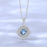 ネックレス レディース ブルートパーズ 11月誕生石 1.0ct 50代40代30代 金属アレルギー対応 女性 娘 妻 彼女 嫁 誕生日 ホワイトデーお返し 人気