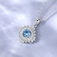 ネックレス レディース ブルートパーズ 11月誕生石 1.0ct 50代40代30代 金属アレルギー対応 女性 娘 妻 彼女 嫁 誕生日 ホワイトデーお返し 人気