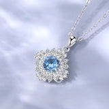 ネックレス レディース ブルートパーズ 11月誕生石 1.0ct 50代40代30代 金属アレルギー対応 女性 娘 妻 彼女 嫁 誕生日 ホワイトデーお返し 人気