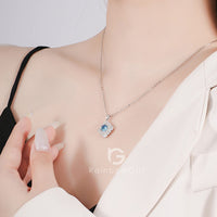 ネックレス レディース ブルートパーズ 11月誕生石 1.0ct 50代40代30代 金属アレルギー対応 女性 娘 妻 彼女 嫁 誕生日 ホワイトデーお返し 人気