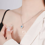 ネックレス レディース ブルートパーズ 11月誕生石 1.0ct 50代40代30代 金属アレルギー対応 女性 娘 妻 彼女 嫁 誕生日 ホワイトデーお返し 人気