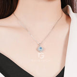 ネックレス レディース ブルートパーズ 11月誕生石 1.0ct 50代40代30代 金属アレルギー対応 女性 娘 妻 彼女 嫁 誕生日 ホワイトデーお返し 人気