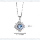 ネックレス レディース ブルートパーズ 11月誕生石 1.0ct 50代40代30代 金属アレルギー対応 女性 娘 妻 彼女 嫁 誕生日 ホワイトデーお返し 人気