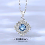 ネックレス レディース ブルートパーズ 11月誕生石 1.0ct 50代40代30代 金属アレルギー対応 女性 娘 妻 彼女 嫁 誕生日 ホワイトデーお返し 人気