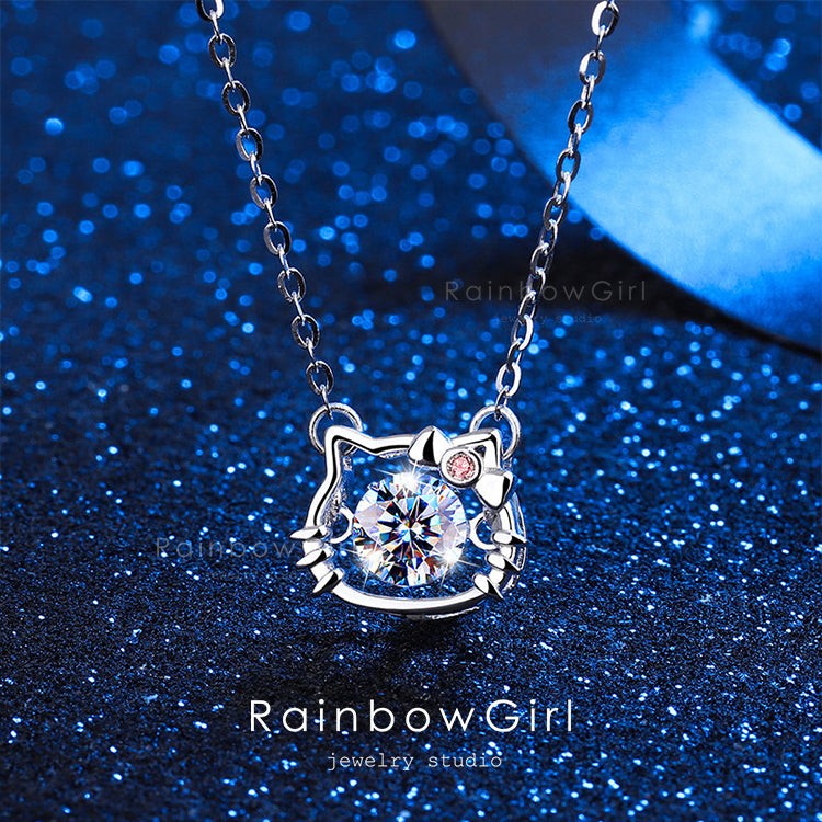 ネックレス レディース ハローキティ Hello Kitty 猫ペンダント 揺れる