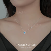 ネックレス レディース スター 星 可愛い シルバー925 プラチナ仕上げ 人気 女性 お祝いギフト ジュエリー