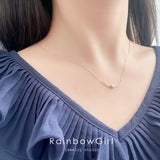 ネックレス レディース 結び バー シンプル 重ね付け 14kコーティング ゴールド 彼女 妻 嫁 母 女性 誕生日プレゼント 母の日 人気