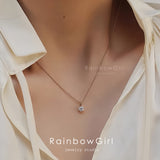 ネックレス レディース 一粒 小粒 シルバー925 プラチナ仕上げ ゴールド 上品 シンプル 女性 誕生日プレゼント 母の日 記念日 ギフト お祝い