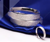 指輪 メンズ レディース シンプル スクラブ シルバー925 プラチナ仕上げ 男性 女性 激安ペアリング 人気 結婚指輪 プレゼント 記念日 ギフト