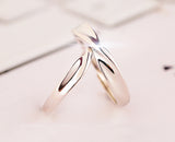 指輪 メンズ レディース サイズフリー インフィニティ シンプル ウエーブ X型 ペアリング シルバー925 プラチナ仕上げ プレゼント 男性 女性 彼氏 彼女 人気