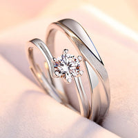 指輪 レディース/一粒0.45ct Sライン カーブリング/シンプルリング メンズ フリーサイズ ペアリング 結婚指輪 婚約 女性 人気 母の日