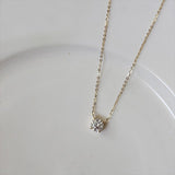 ネックレス レディース 一粒 CZダイヤ 0.8ct 定番 シンプル 重ね付け シルバー925 14kコーティング ゴールド 彼女 妻 嫁 母 女性 誕生日プレゼント 人気